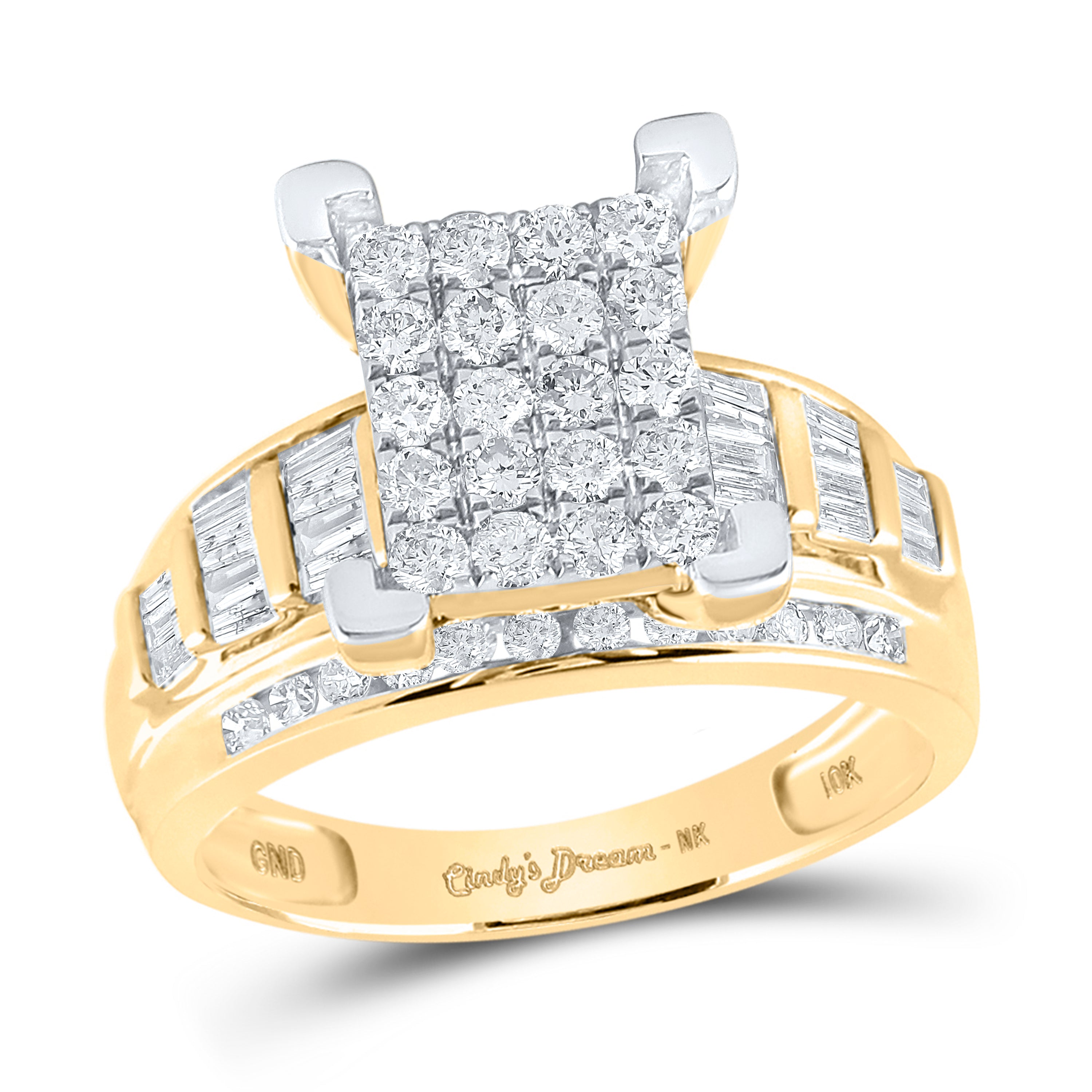 10Kt Yellow Gold 7/8Ctw-Dia Nk Fashion Ring S10 (4.85 grams)