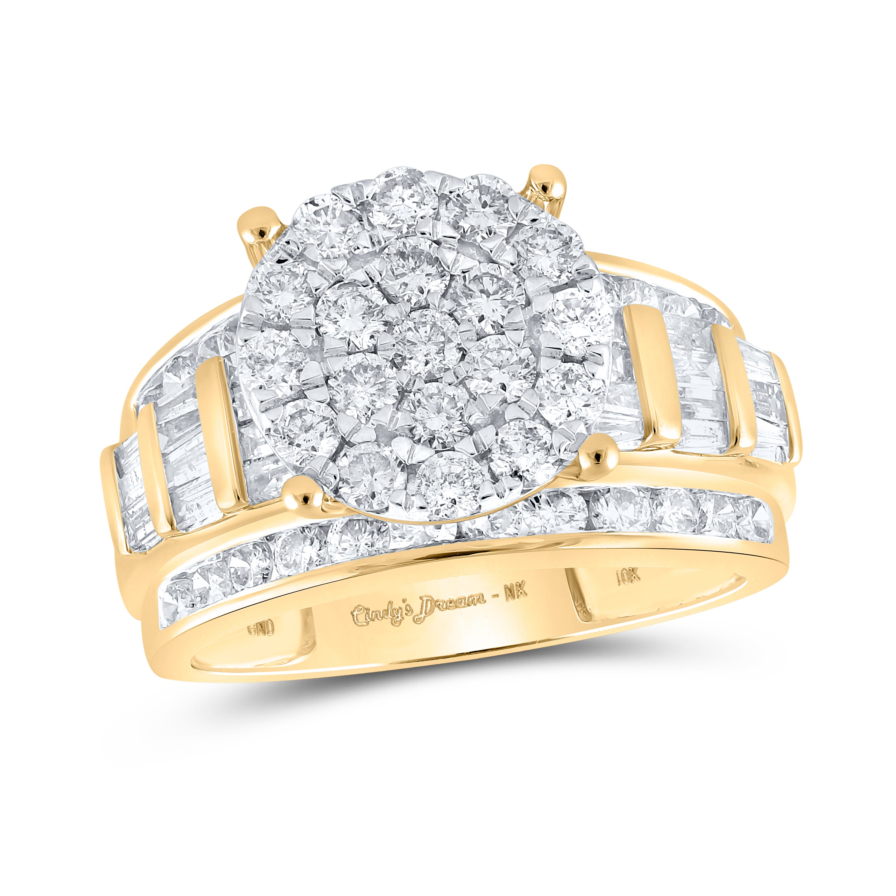 10Kt Yellow Gold 2 Ctw-Diamond Fashion Ring S9 (4.89 grams)