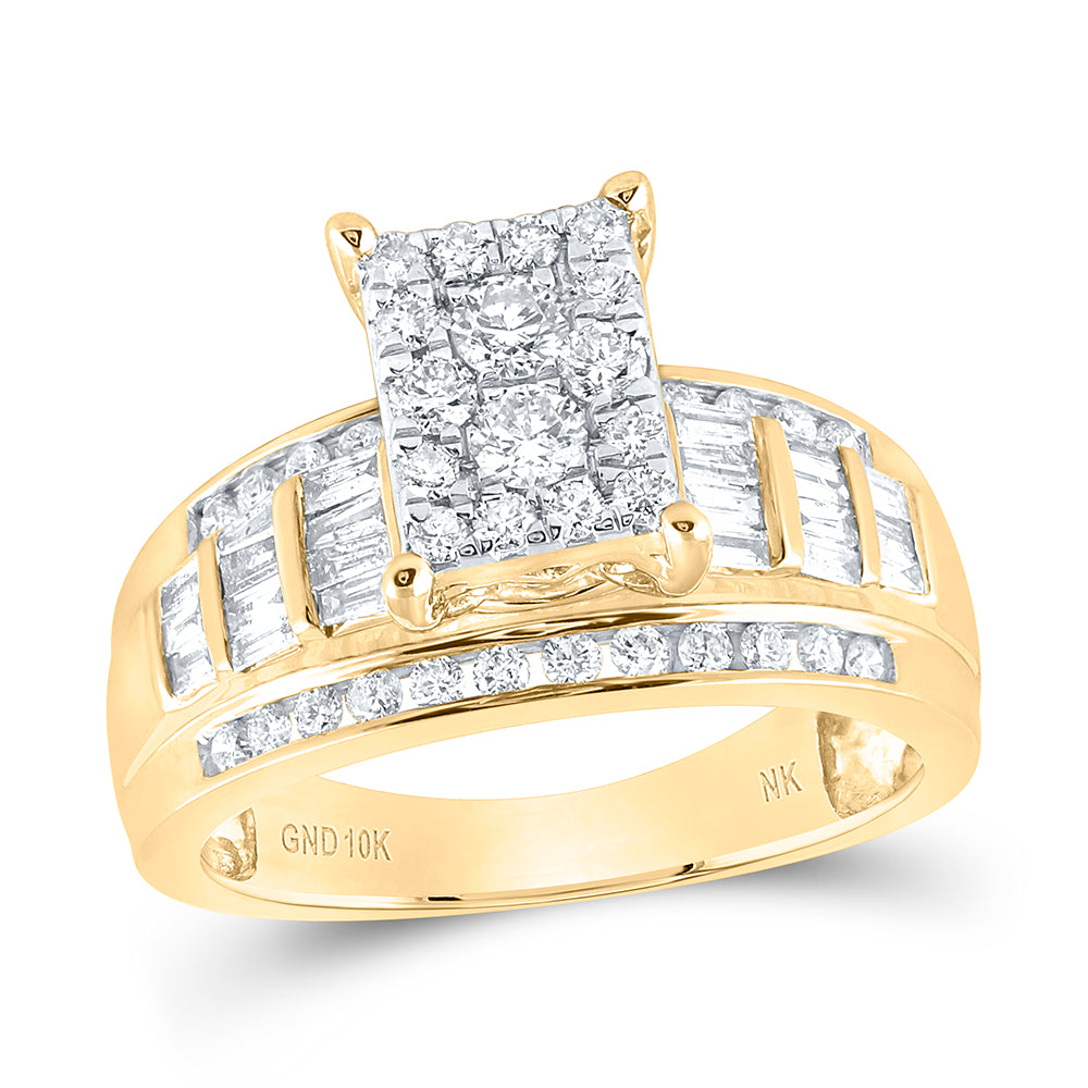 10Kt Yellow Gold 7/8Ctw-Dia Nk Fashion Ring S5 (4.7 grams)