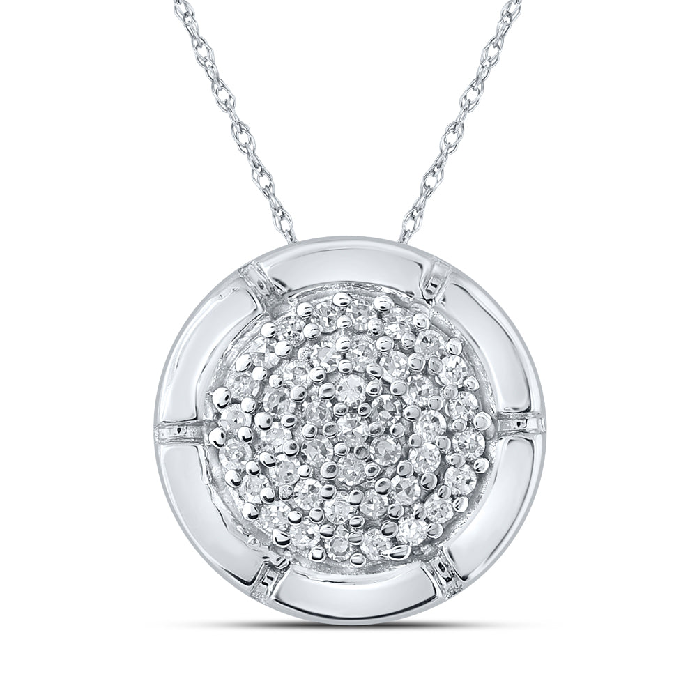 1/6Ctw-Dia P2 Gift Circle Pendant (1.41 grams)