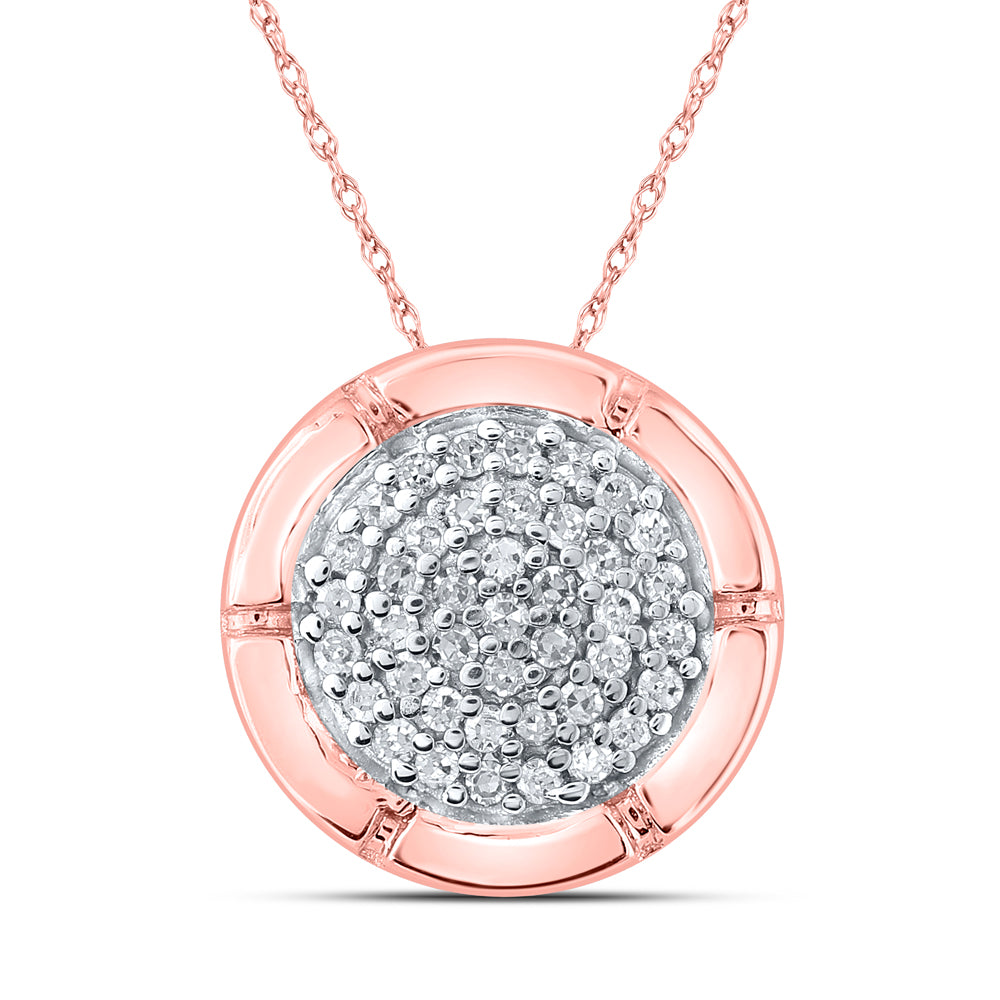 1/6Ctw-Dia P2 Gift Circle Pendant (1.41 grams)