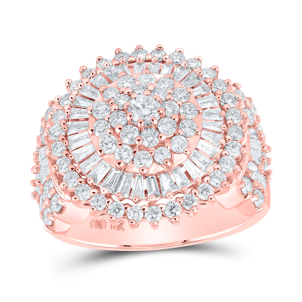 10Kt Rose Gold 2Ctw-Dia Fashion Ring (6.57 grams)