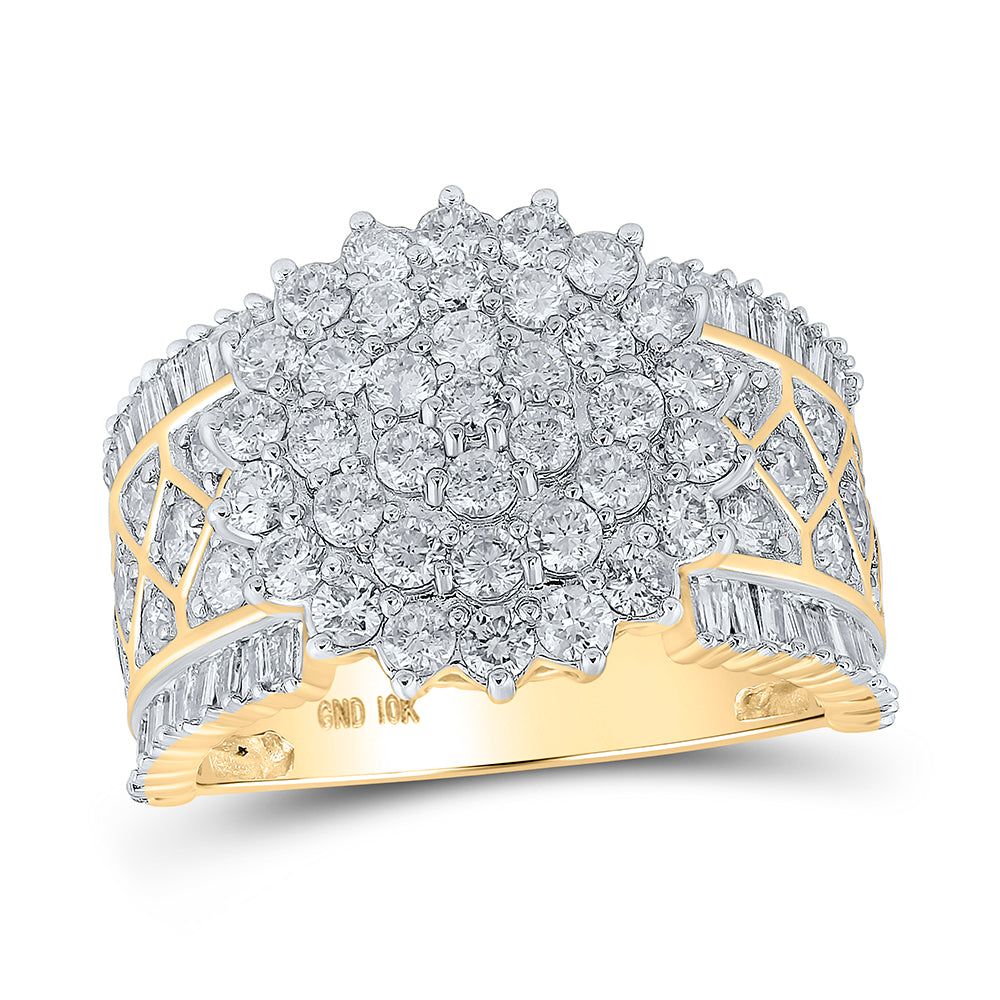 10Kt Yellow Gold 2Ctw-Dia Fashion Ring (9 grams)