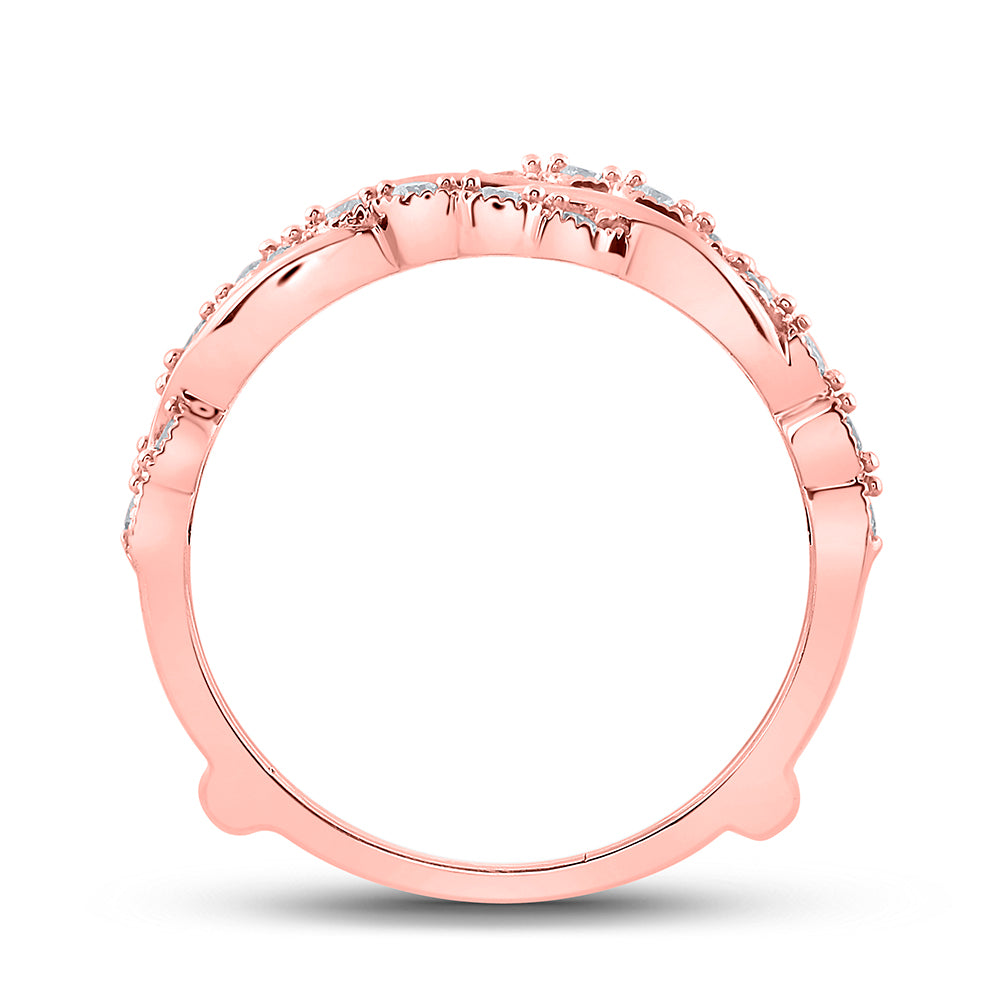 14Kt Rose Gold 1/3Ctw-Dia Ana M Enhancer Ring (4.25 grams)