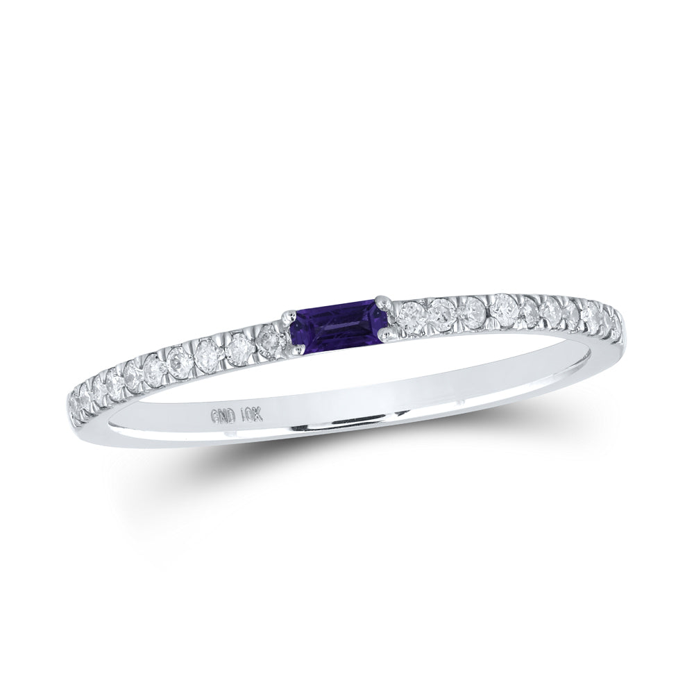 1/8Ctw-Diamond 1/12Ctw-Ame Natural Gem Band (0.98 grams)