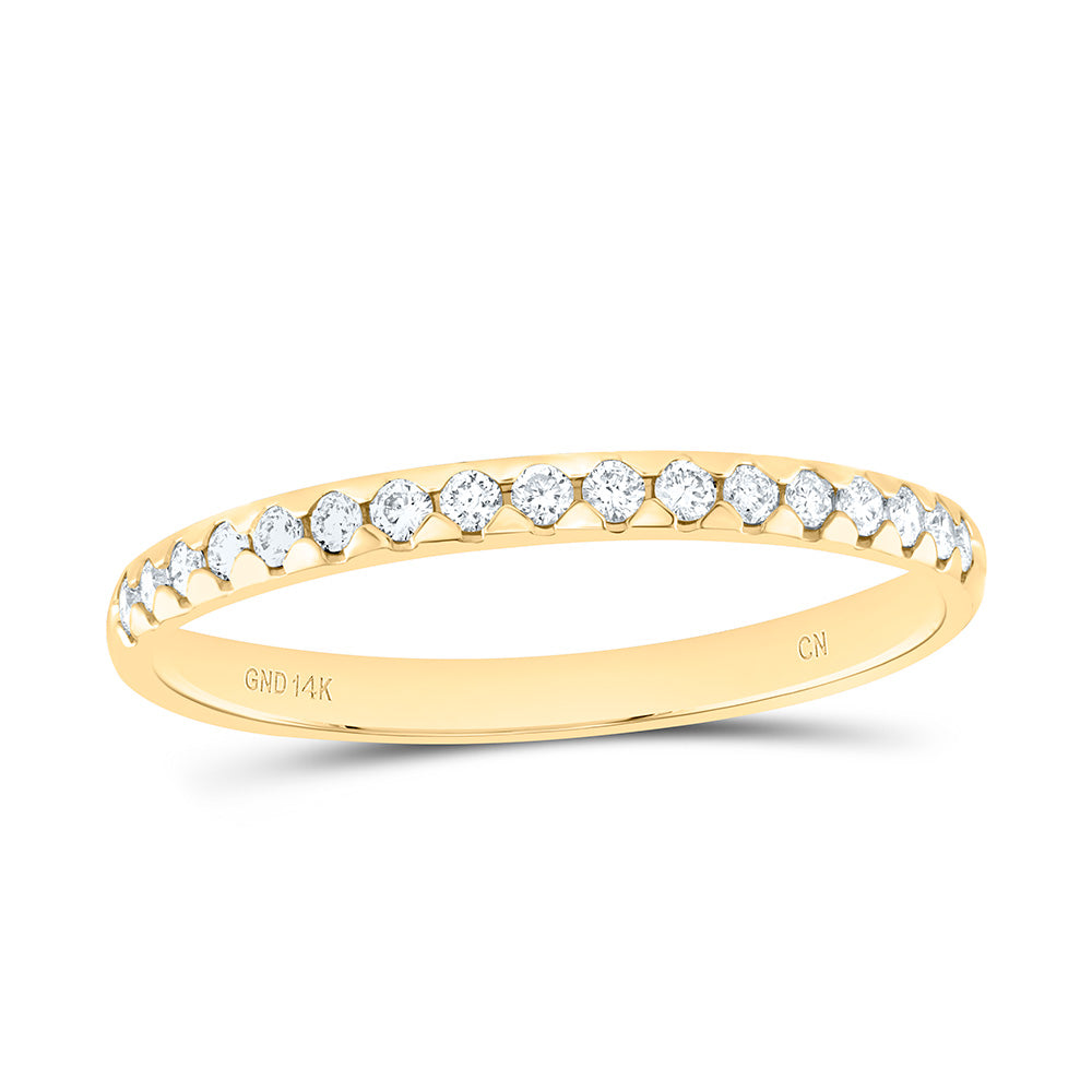 1/6Ctw-Dia Cn Machine Set Band (1.04 grams)