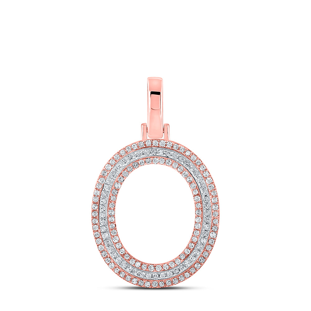 3/8Ctw-Dia P1P2 Initial "O" Pendant (2.7 grams)