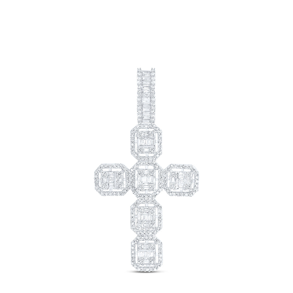 1Ctw-Dia Nk Cross Mens Charm (1.53 grams)