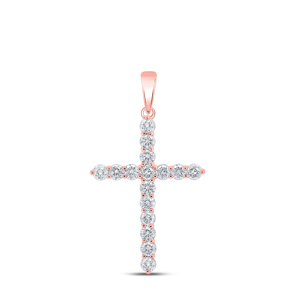 2Ctw-Dia Ana M Cross Pendant (2.66 grams)