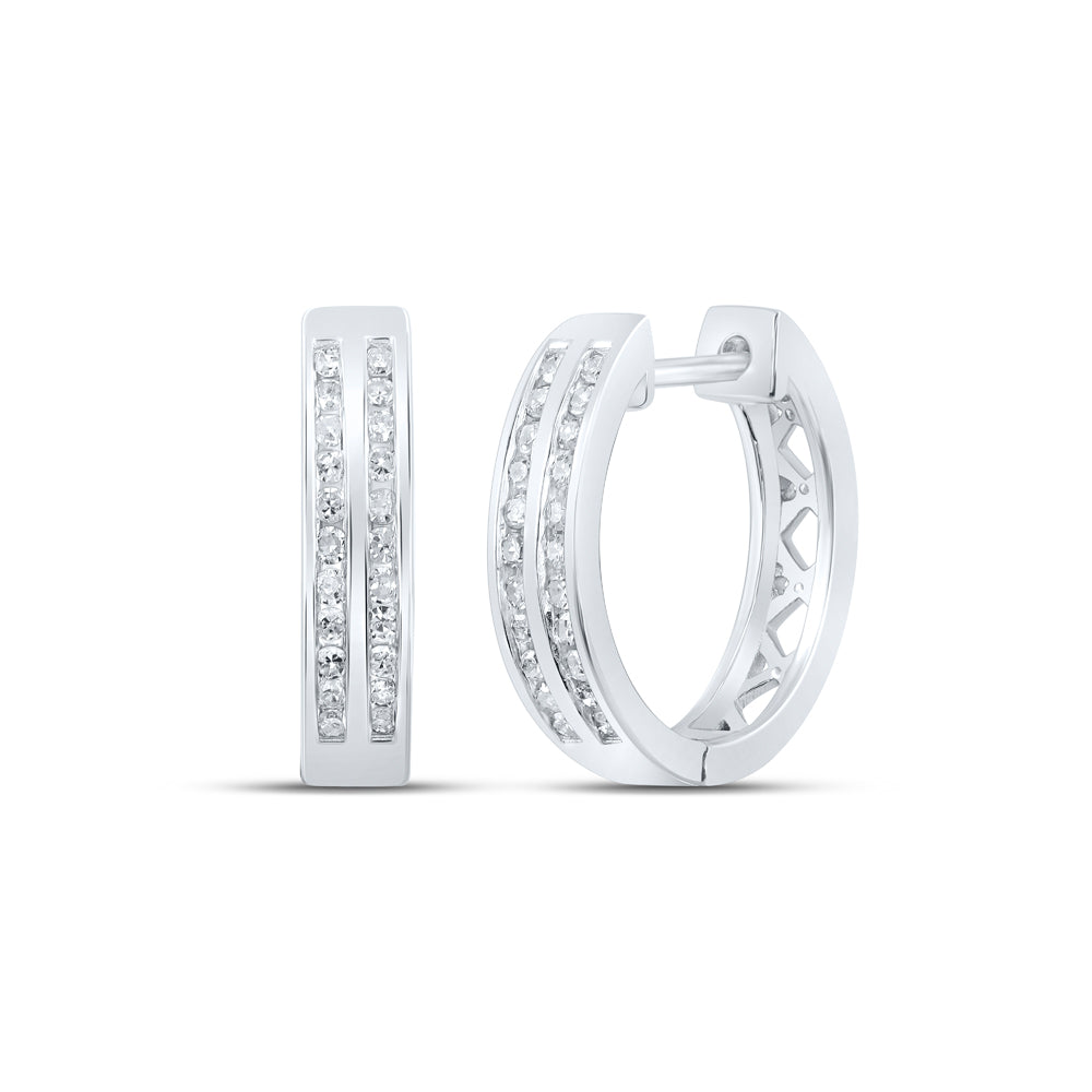 1/3Ctw-Diamond Gift Hoops Earring (2.89 grams)