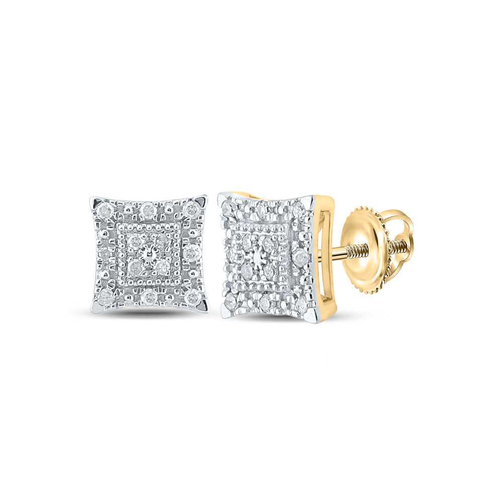 1/8Ct-Dia P3 Gift Square Earring (1.66 grams)