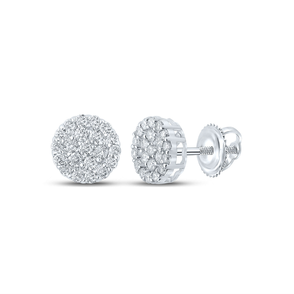 3/4Ctw-Diamond Round Earring (1.58 grams)