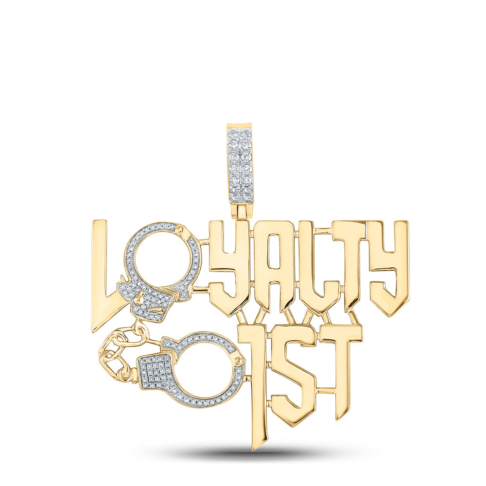 1/2Ct-Dia Cn Loyalty 1St Mens Pendant (13.46 grams)