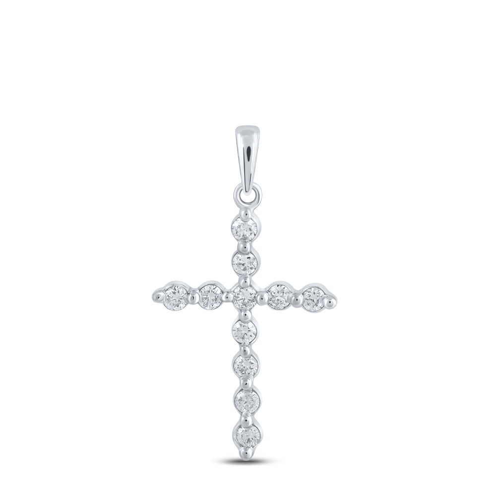 1/3Ctw-Dia Nk Cross Pendant (0.92 grams)