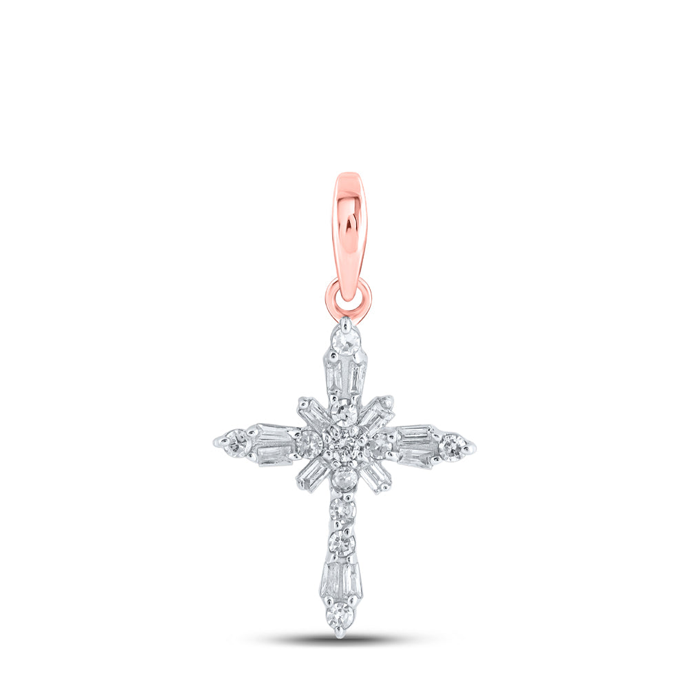 1/6Ctw-Dia Nk Cross Pendant (0.69 grams)