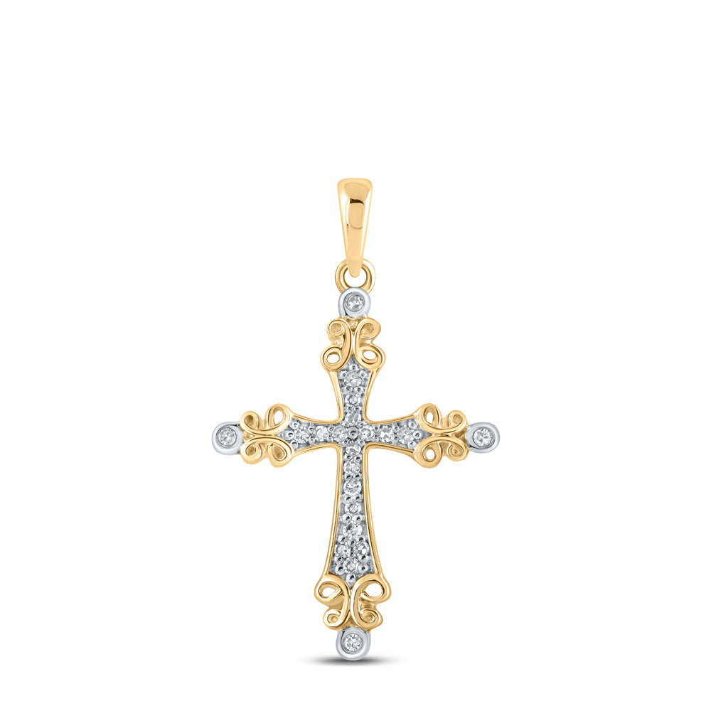 1/10Ctw-Dia Nk Gift Cross Pendant (1.26 grams)