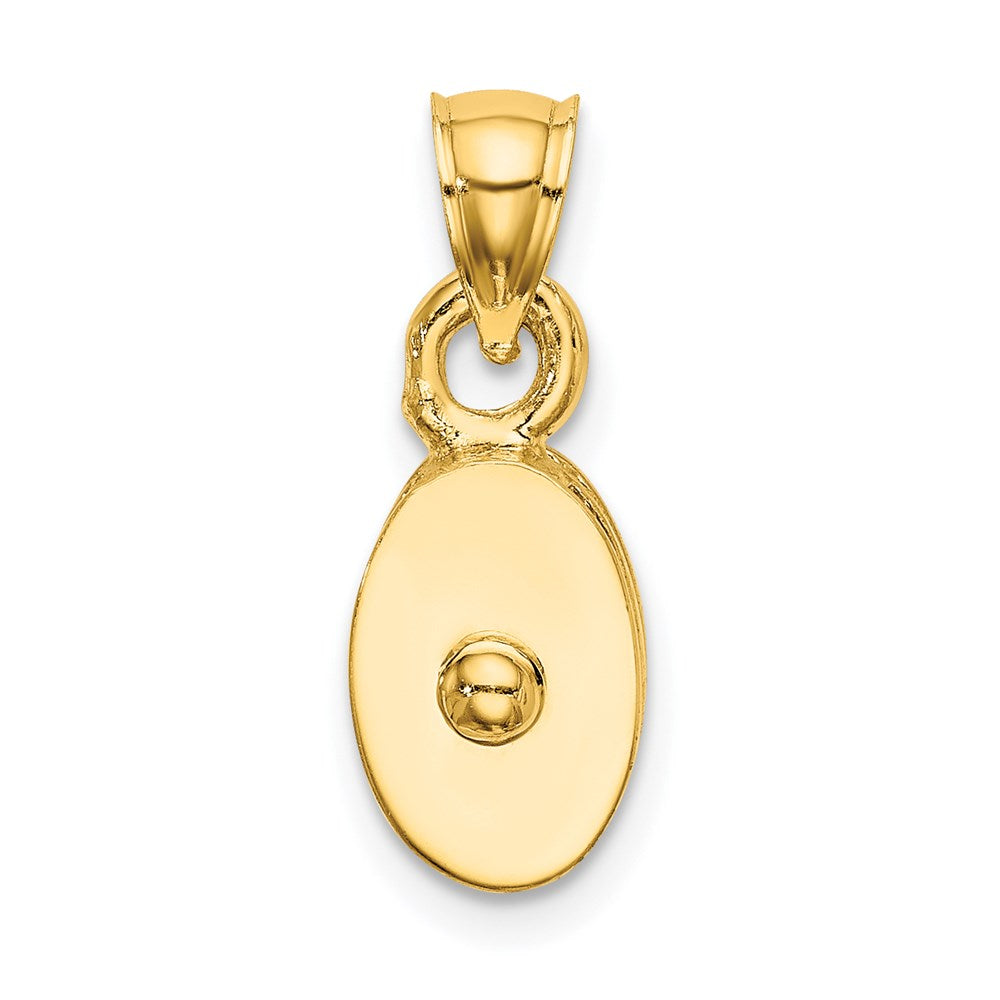 14k Yellow Gold 10.55 mm Polished 3-D Moveable Pulley Charm (3 grams)