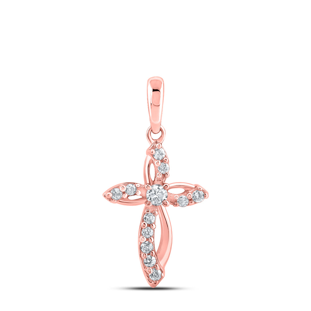 1/6Ctw-Dia Cn Cross Pendant (1.18 grams)