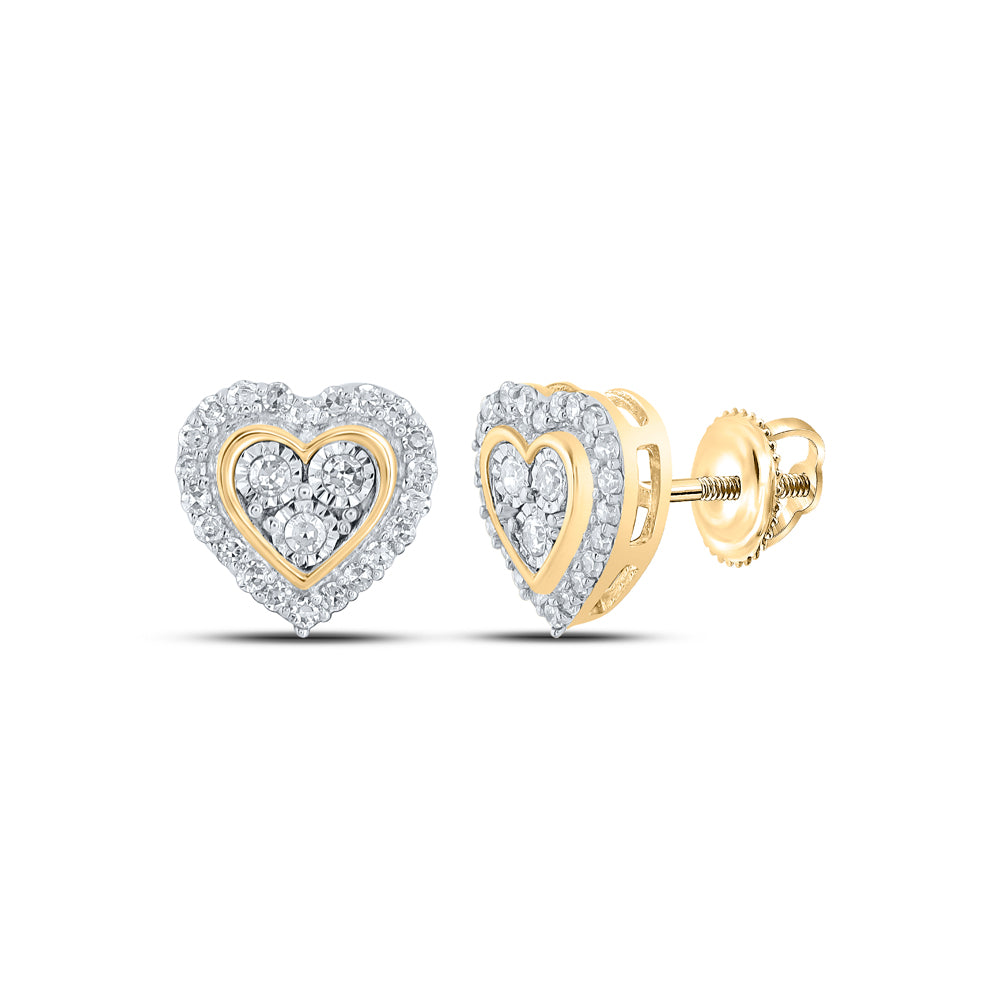 1/5Ctw-Diamond Heart Earring (1.39 grams)