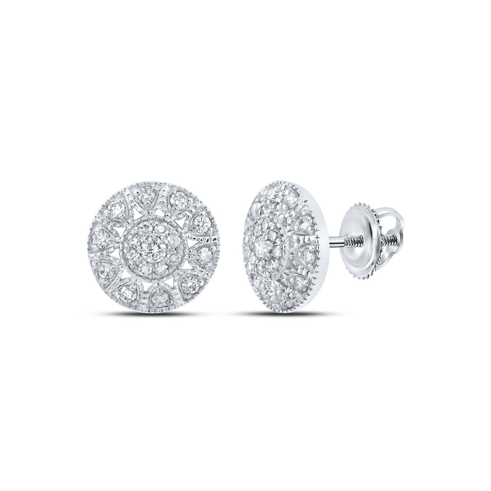 3/8Ctw-Dia Nk Fashion Round Earring (1.96 grams)