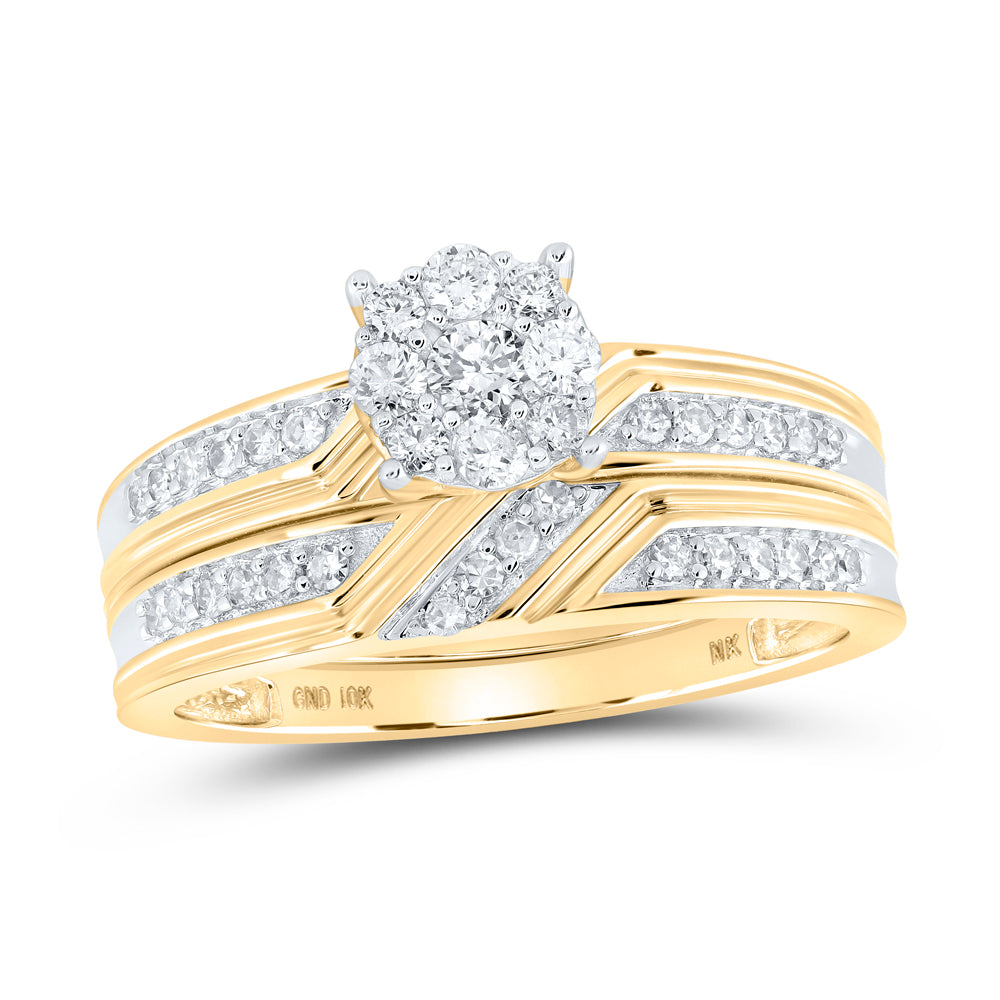 1/2Ctw-Diamond Trio Set (6.79 grams)
