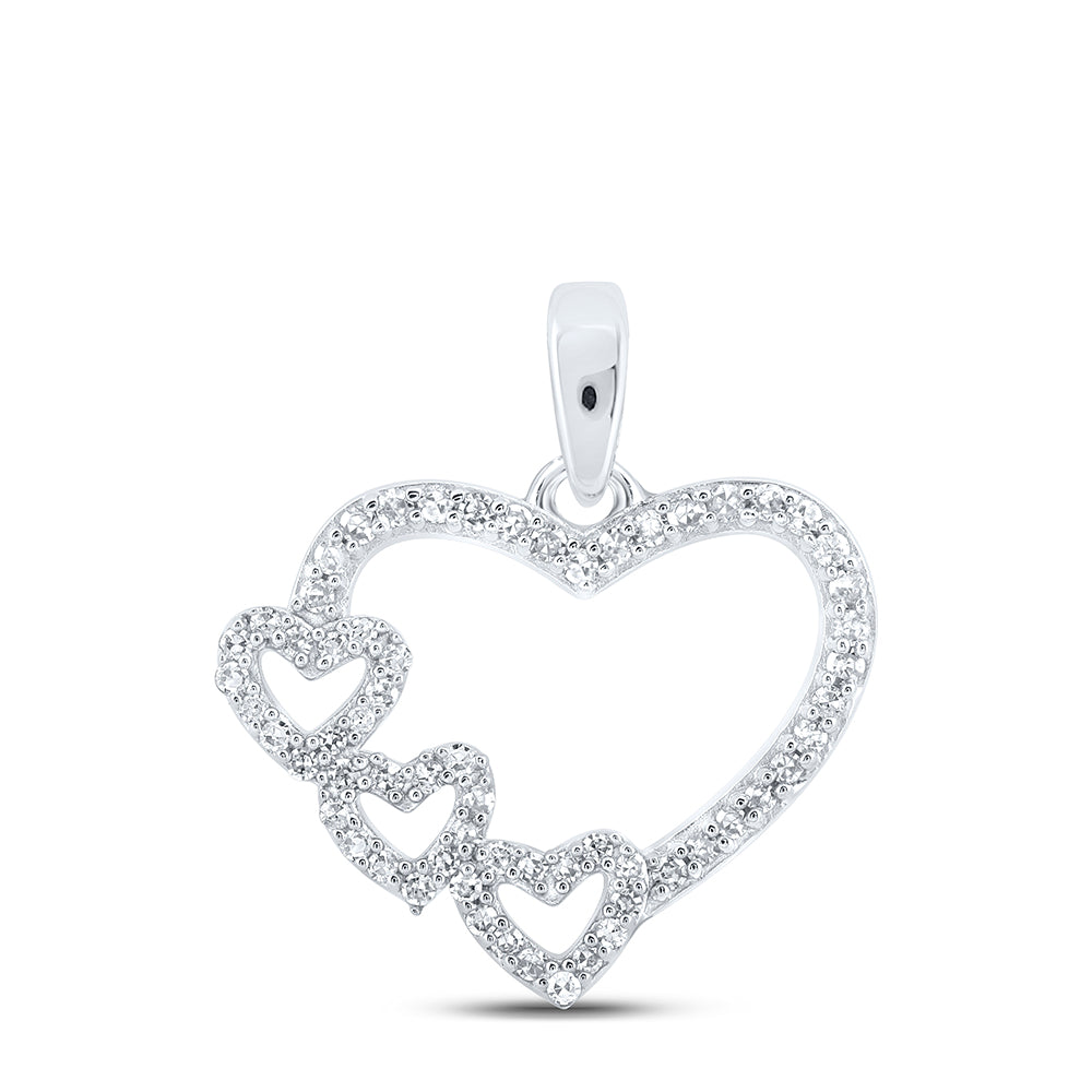1/6Ctw-Dia Nk Heart Pendant (1.21 grams)