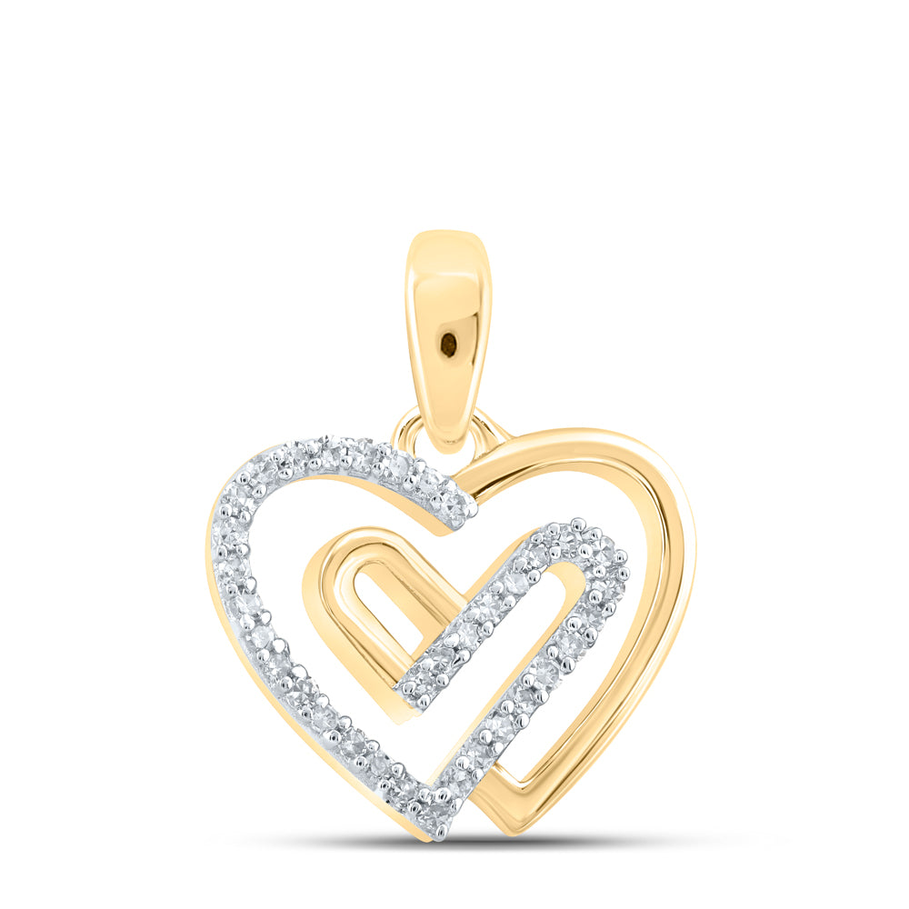 1/12Ctw-Dia Nk Heart Pendant (0.9 grams)