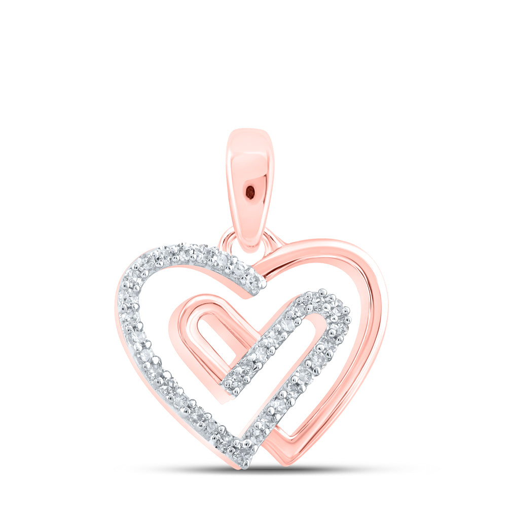 1/12Ctw-Dia Nk Heart Pendant (0.9 grams)