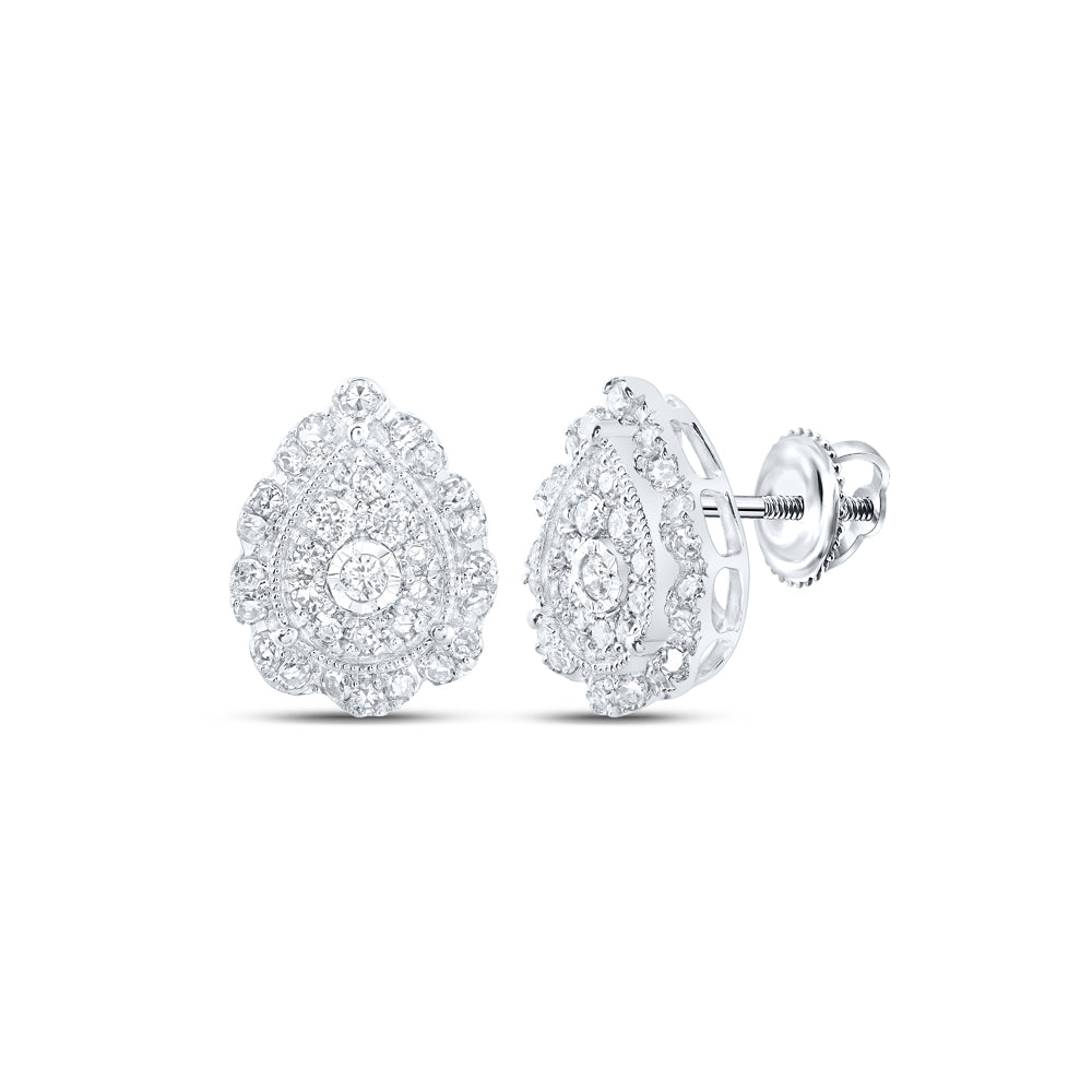 3/8Ctw-Dia Nk Pear Earring (1.58 grams)