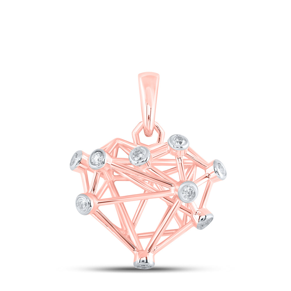 1/10Ctw-Dia Nk Gift Heart Pendant (1.3 grams)