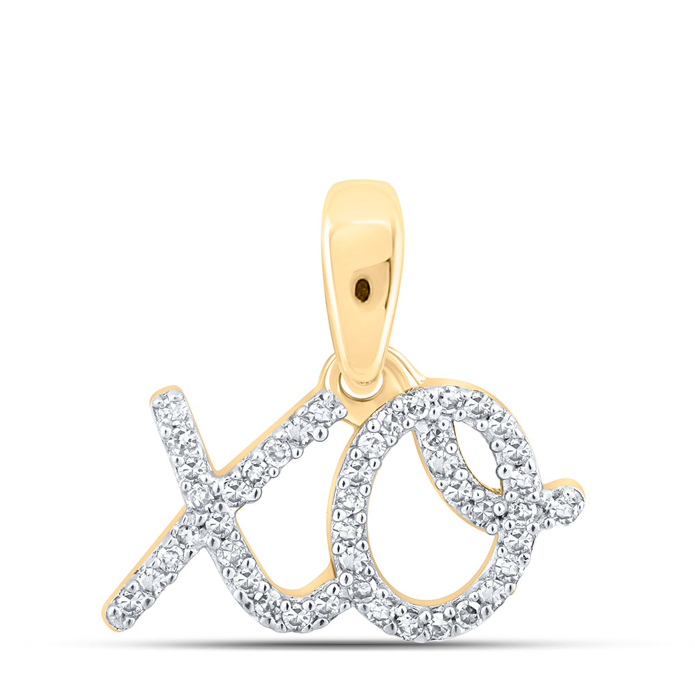 1/10Ctw-Dia Nk Gift "Xo" Pendant (0.85 grams)
