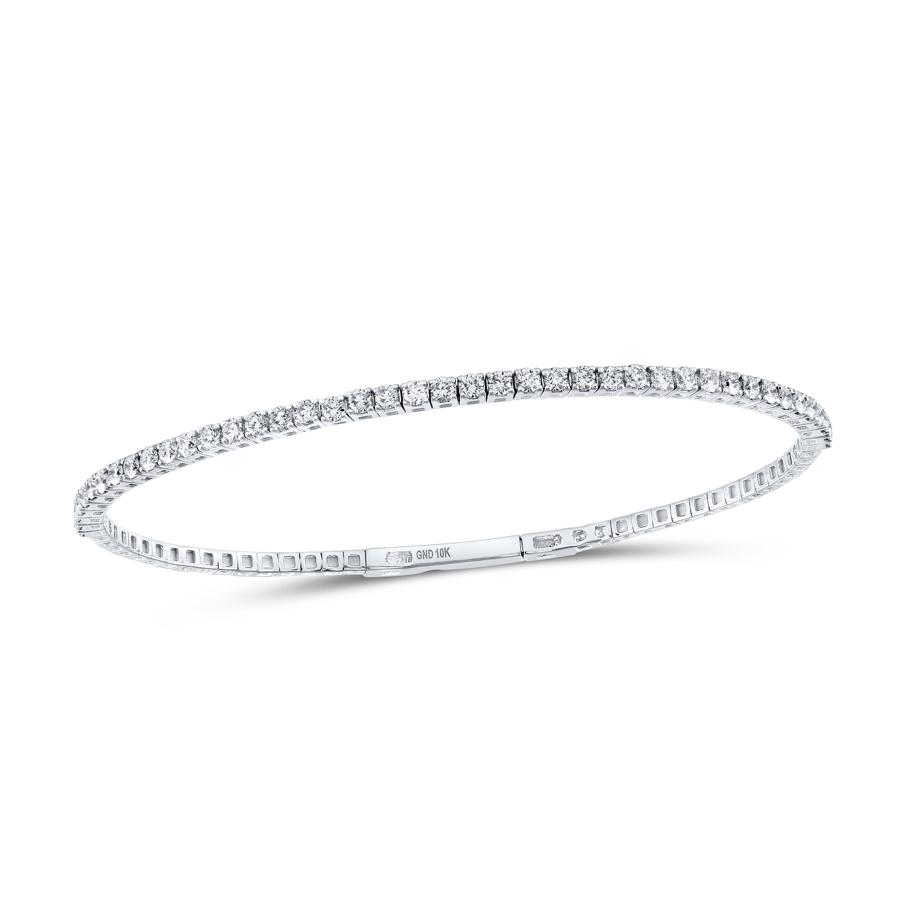 1 1/4Ctw-Dia Ana M (170Mm) Flexible Tennis Bangle (4.86 grams)