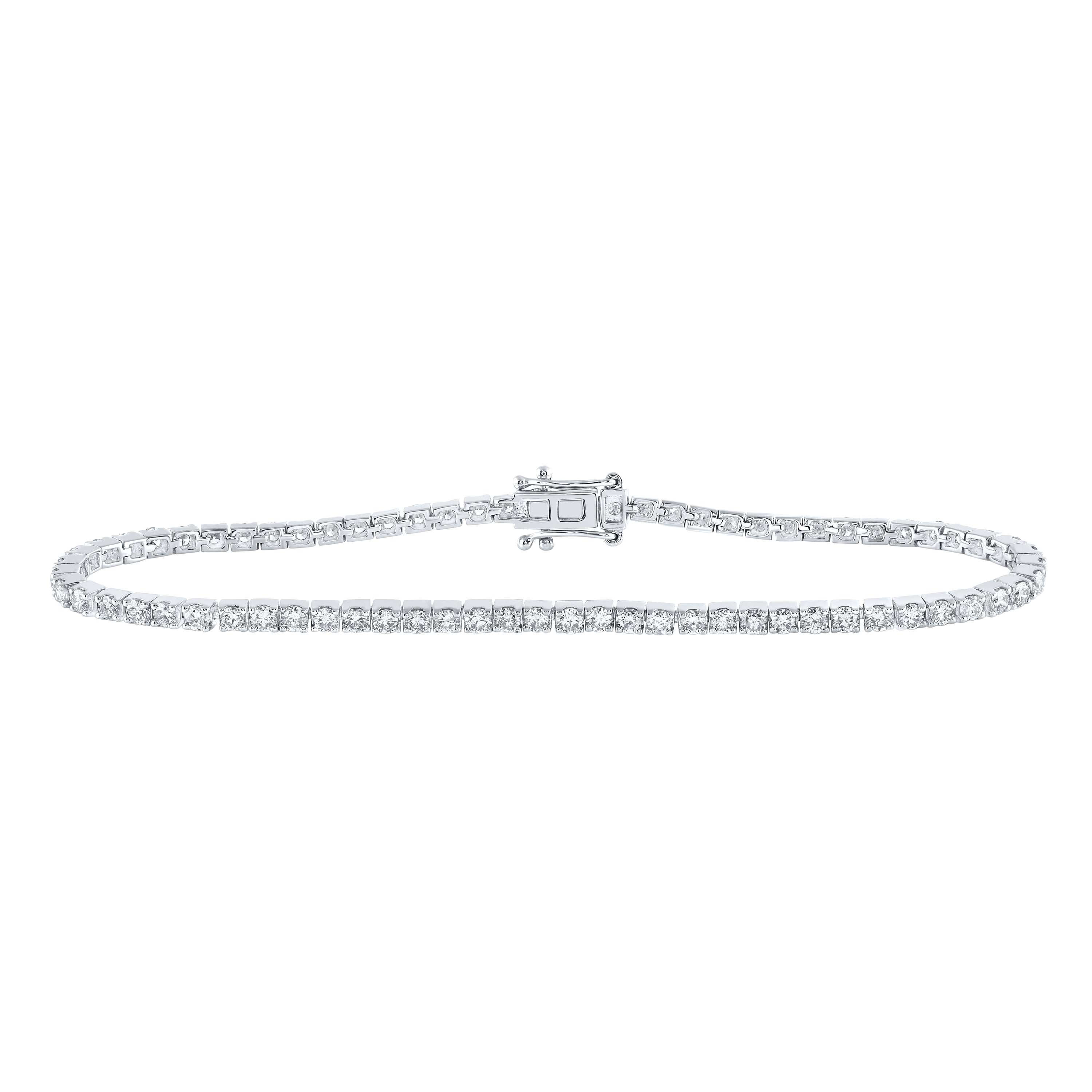 2 7/8Ctw-Dia Nk Tennis Bracelet (7 Inch) (7.61 grams)
