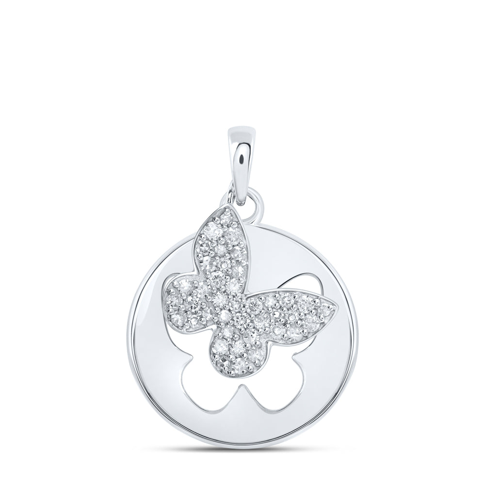1/3Ctw-Dia Nk Butterfly Pendant (2.02 grams)