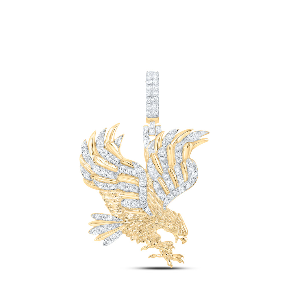 7/8Ctw-Dia Nk Eagle Mens Charm (9 grams)