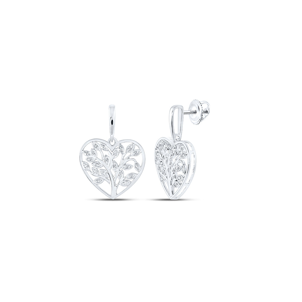1/10 Ctw-Dia P3 Gift Heart Earring (2.79 grams)