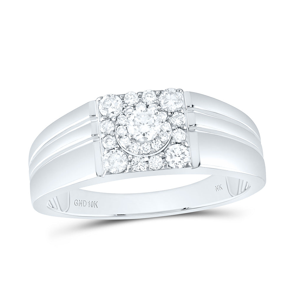 1/2Ctw-Dia Nk Mens Band (4.19 grams)