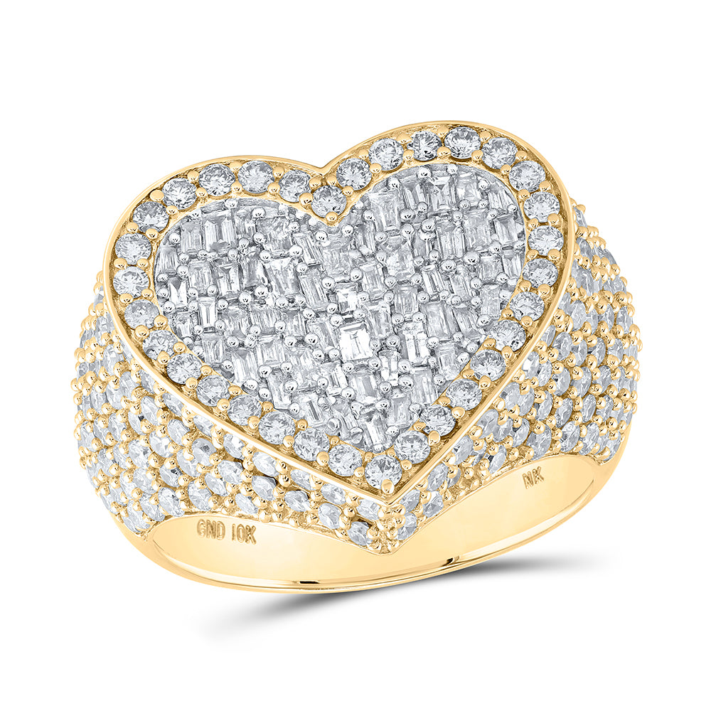 2 3/4Ctw-Dia Nk Heart Ring (8.53 grams)