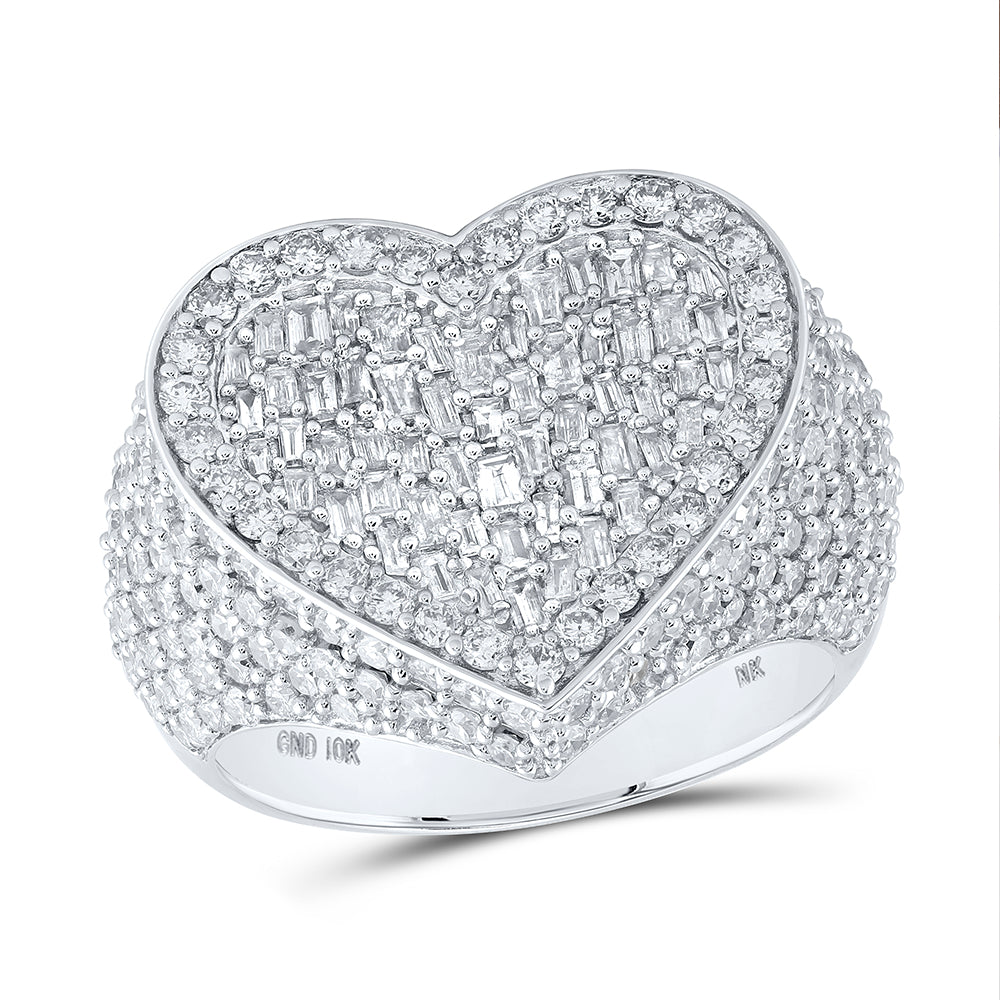 2 3/4Ctw-Dia Nk Heart Ring (8.53 grams)
