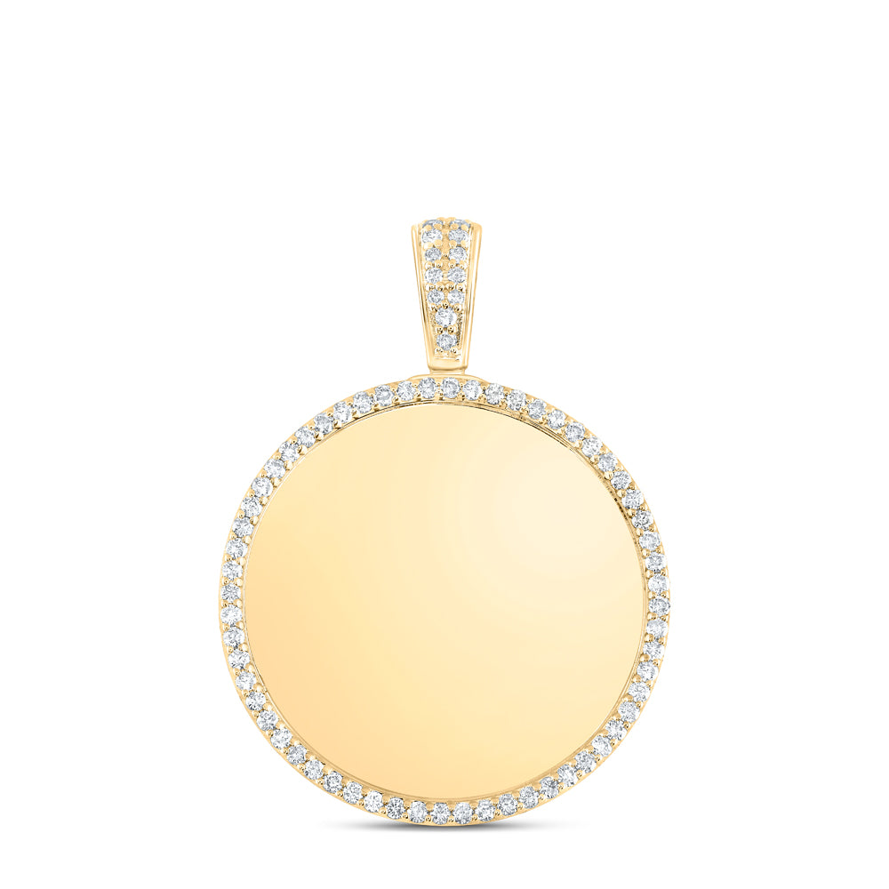 10Kt Yellow Gold 1 1/5Ctw-Dia Nk Round Urn Memory Pendant (24.25 grams)