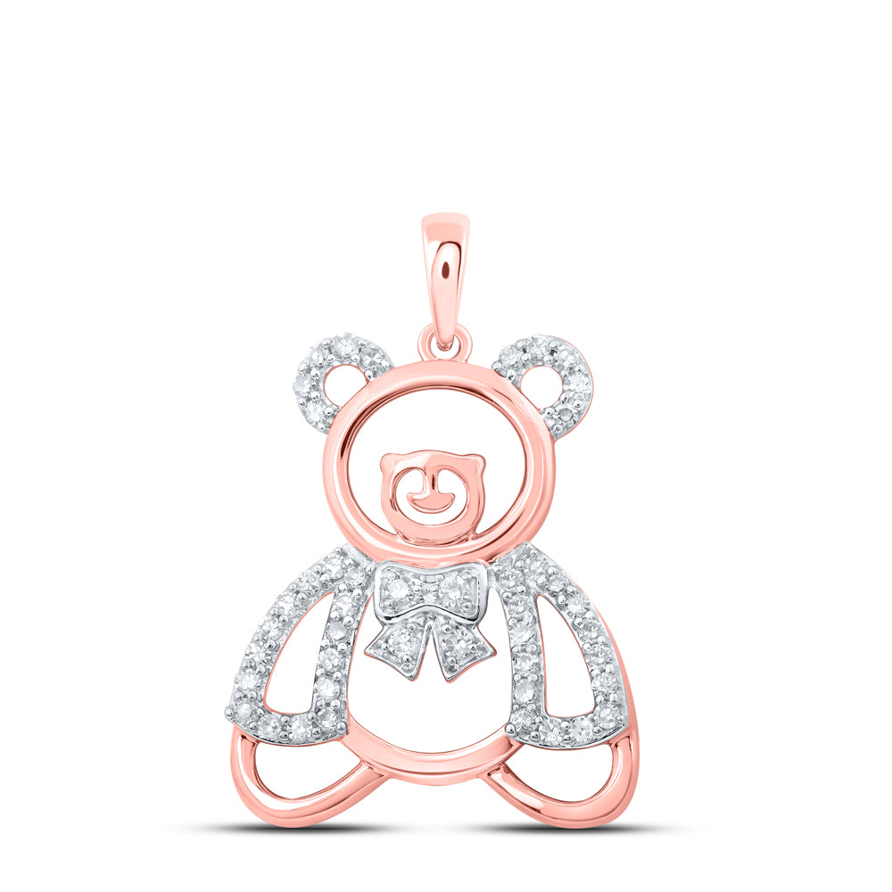 1/5Ctw-Dia Nk Teddy Bear Pendant (2.46 grams)