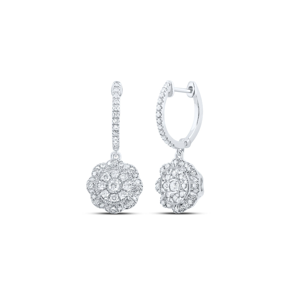 3/4Ctw-Dia Nk Dangling Earring (2.96 grams)
