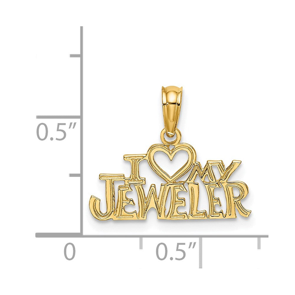 14k I HEART MY JEWELER Charm (0.6 grams)