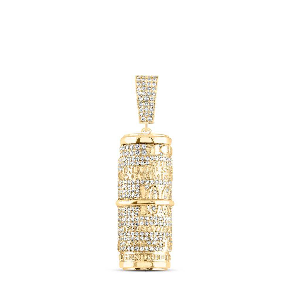 10Kt Yellow Gold 2 7/8Ctw-Dia Nk Urn Pendant (29.61 grams)