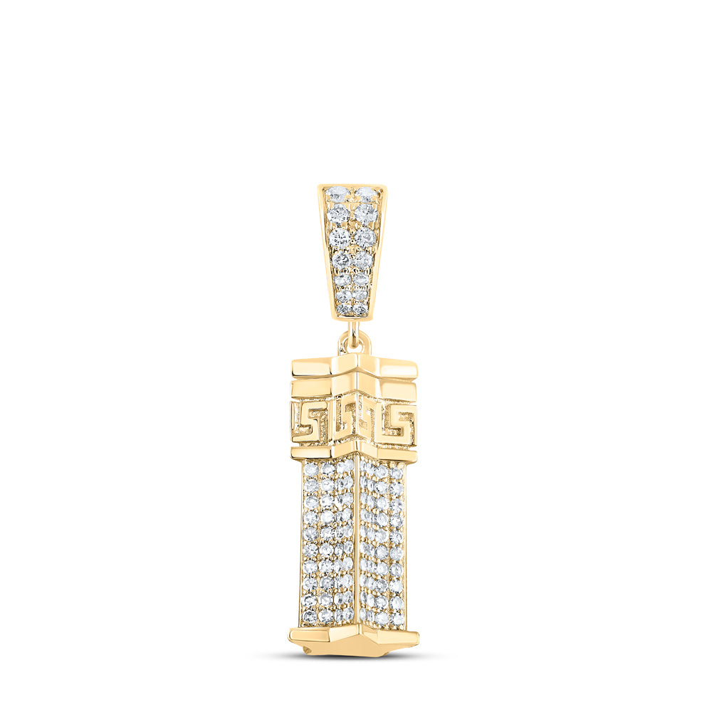 10Kt Yellow Gold 1 3/8Ctw-Dia Nk Urn Pendant (6.32 grams)