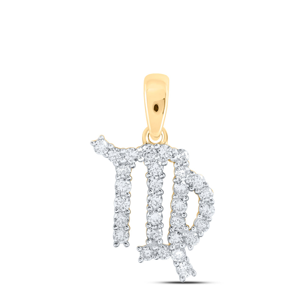 1/3Ctw-Dia Nk Zodiac Sign Of Virgo Pendant (1 grams)