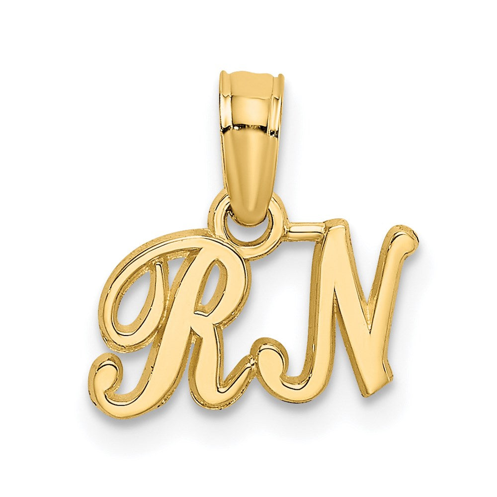 14k Yellow Gold 10.65 mm RN Charm (0.47 grams)