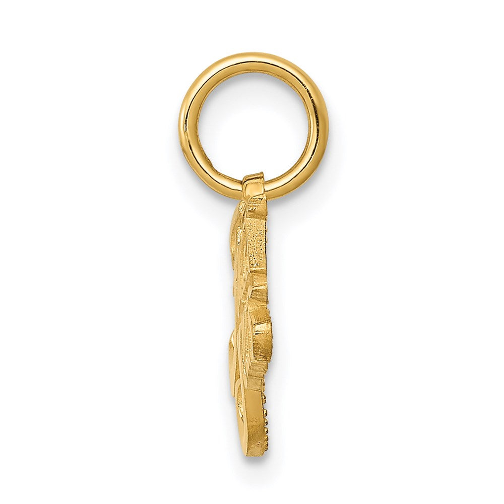 14k Yellow Gold 18 mm FOREVER YOURS Charm (0.84 grams)