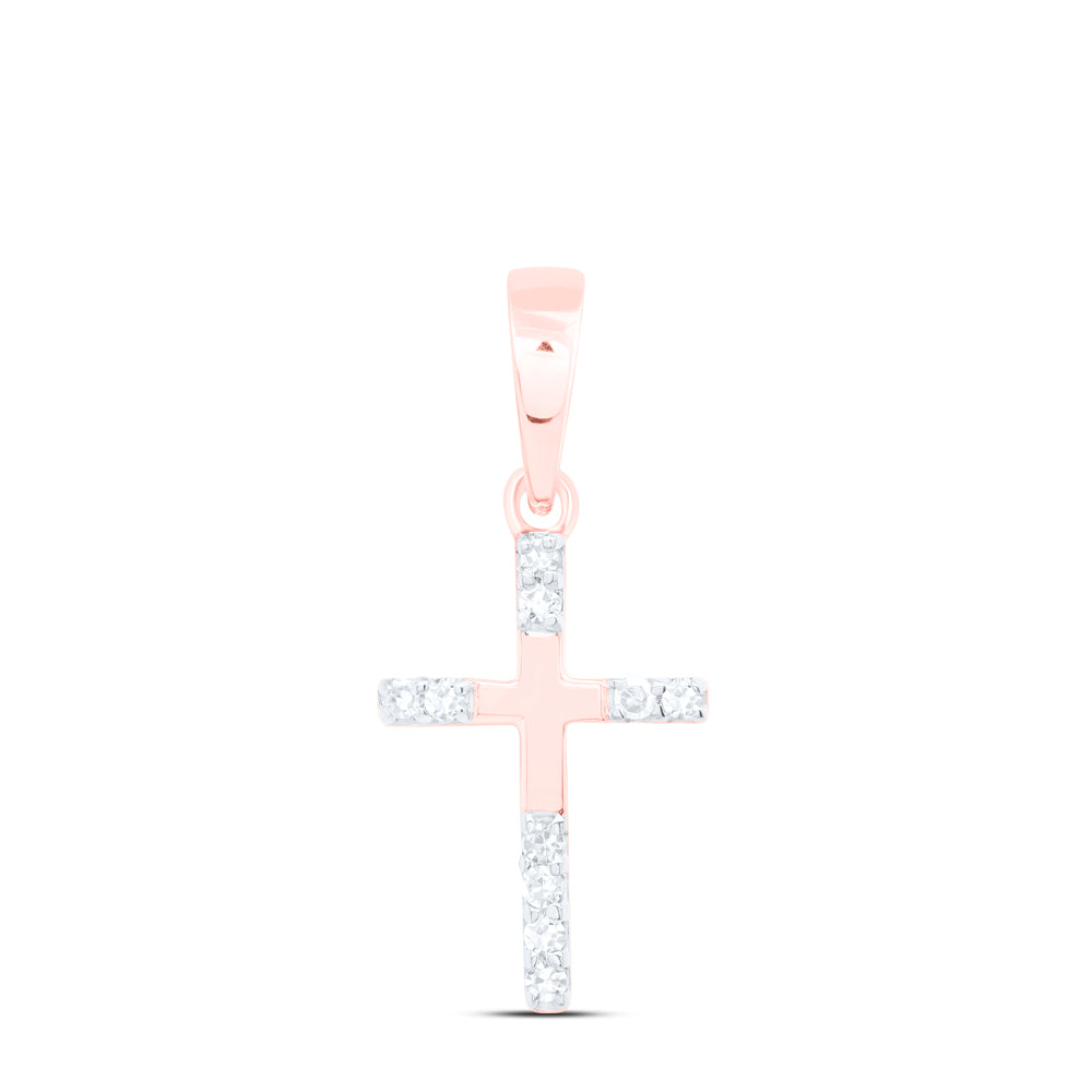 1/20 Ctw Dia Nk Gift Cross Pendant (0.56 grams)