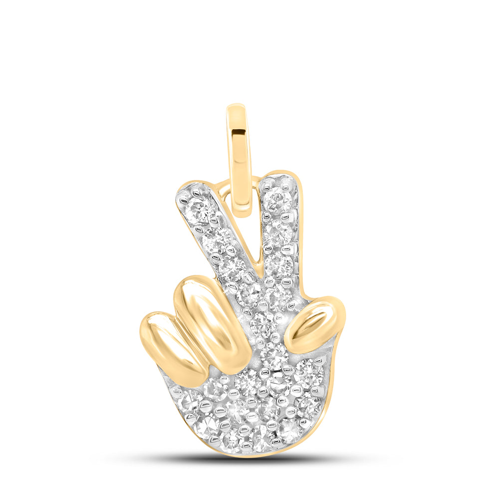 10Kt Yellow Gold 1/8 Ctw-Dia Nk Gift Pendant (1.4 grams)